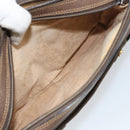 GUCCI GG Supreme Web Sherry Line Bag PVC Beige Gold 904 02 049 Auth 170266-24