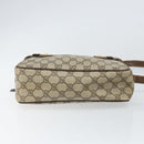 GUCCI GG Supreme Web Sherry Line Bag PVC Beige Gold 904 02 049 Auth 170266-5