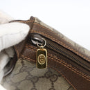 GUCCI GG Supreme Web Sherry Line Bag PVC Beige Gold 89 02 018 Auth 170267-10