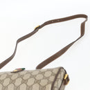 GUCCI GG Supreme Web Sherry Line Bag PVC Beige Gold 89 02 018 Auth 170267-8