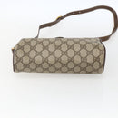 GUCCI GG Supreme Web Sherry Line Bag PVC Beige Gold 89 02 018 Auth 170267-5