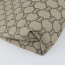 GUCCI GG Plus Supreme Clutch Bag PVC Beige Gold Auth 170268A-16