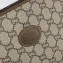 GUCCI GG Plus Supreme Clutch Bag PVC Beige Gold Auth 170268A-8