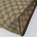 GUCCI GG Supreme Web Sherry Line Hand Bag PVC Beige Gold 010 378 Auth 170272-12