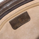 GUCCI GG Supreme Web Sherry Line Hand Bag PVC Beige Gold 010 378 Auth 170272-18