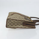 GUCCI GG Supreme Web Sherry Line Hand Bag PVC Beige Gold 010 378 Auth 170272-4