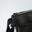 BVLGARI Shoulder Bag PVC Leather Gray Silver Auth 170273-10