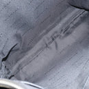 BVLGARI Shoulder Bag PVC Leather Gray Silver Auth 170273-11