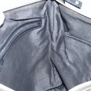 BVLGARI Shoulder Bag PVC Leather Gray Silver Auth 170273-19