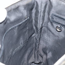 BVLGARI Shoulder Bag PVC Leather Gray Silver Auth 170273-20