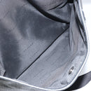 BVLGARI Shoulder Bag PVC Leather Gray Silver Auth 170273-23