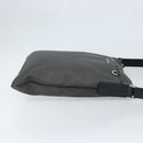 BVLGARI Shoulder Bag PVC Leather Gray Silver Auth 170273-3