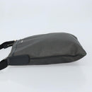 BVLGARI Shoulder Bag PVC Leather Gray Silver Auth 170273-4