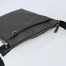 BVLGARI Shoulder Bag PVC Leather Gray Silver Auth 170273-6