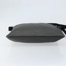 BVLGARI Shoulder Bag PVC Leather Gray Silver Auth 170273-5
