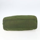 PRADA Hand Bag Nylon Green Auth 170274-5