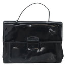 PRADA Hand Bag Patent leather Black Auth 170277-13