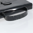 PRADA Hand Bag Patent leather Black Auth 170277-7
