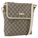 GUCCI GG Supreme Shoulder Bag PVC Beige Gold 223666 Auth 170280-1