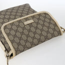 GUCCI GG Supreme Shoulder Bag PVC Beige Gold 223666 Auth 170280-6