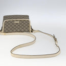 GUCCI GG Supreme Shoulder Bag PVC Beige Gold 223666 Auth 170280-7