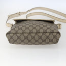 GUCCI GG Supreme Shoulder Bag PVC Beige Gold 223666 Auth 170280-9