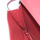 CARTIER Must Line Shoulder Bag Leather Bordeaux Gold Auth 170288-19