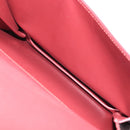 CARTIER Must Line Shoulder Bag Leather Bordeaux Gold Auth 170288-21