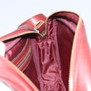 CARTIER Must Line Shoulder Bag Leather Bordeaux Gold Auth 170289-18