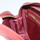 CARTIER Must Line Shoulder Bag Leather Bordeaux Gold Auth 170289-19