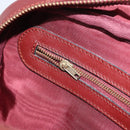 CARTIER Must Line Shoulder Bag Leather Bordeaux Gold Auth 170289-20