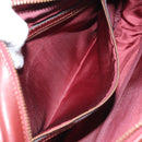 CARTIER Must Line Shoulder Bag Leather Bordeaux Gold Auth 170289-21