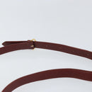 CARTIER Must Line Shoulder Bag Leather Bordeaux Gold Auth 170289-8