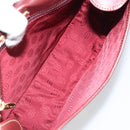 CARTIER Must Line Shoulder Bag Leather Bordeaux Gold Auth 170290-12