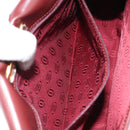 CARTIER Must Line Shoulder Bag Leather Bordeaux Gold Auth 170290-21