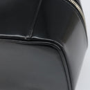 GUCCI Vanity Hand Bag Patent leather Black Silver 032 1956 0150 Auth 170292-16