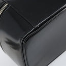 GUCCI Vanity Hand Bag Patent leather Black Silver 032 1956 0150 Auth 170292-9