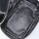 GUCCI Vanity Hand Bag Patent leather Black Silver 032 1956 0150 Auth 170292-11