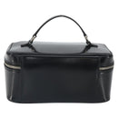 GUCCI Vanity Hand Bag Patent leather Black Silver 032 1956 0150 Auth 170292-2