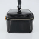 GUCCI Vanity Hand Bag Patent leather Black Silver 032 1956 0150 Auth 170292-3