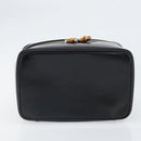 GUCCI Vanity Hand Bag Patent leather Black Silver 032 1956 0150 Auth 170292-5
