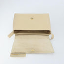 GUCCI Shoulder Bag Patent leather Ivory Gold 001 3444 1812 Auth 170293-10
