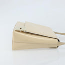 GUCCI Shoulder Bag Patent leather Ivory Gold 001 3444 1812 Auth 170293-3