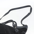 Salvatore Ferragamo Tote Bag Nylon 2way Black Gold Auth 170295-14