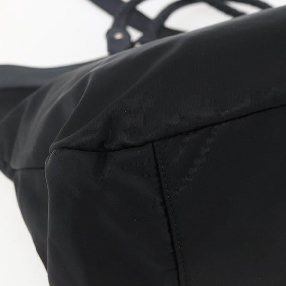 Salvatore Ferragamo Tote Bag Nylon 2way Black Gold Auth 170295