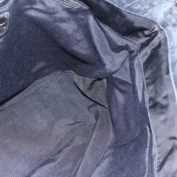 Salvatore Ferragamo Tote Bag Nylon 2way Black Gold Auth 170295