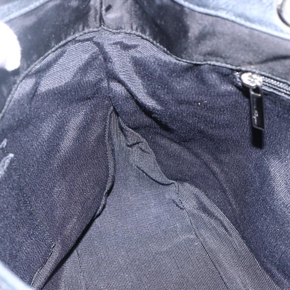 Salvatore Ferragamo Tote Bag Nylon 2way Black Gold Auth 170295