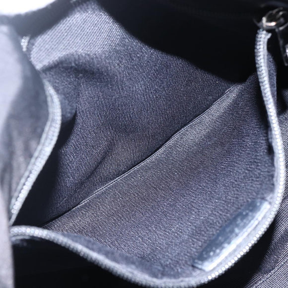 Salvatore Ferragamo Tote Bag Nylon 2way Black Gold Auth 170295