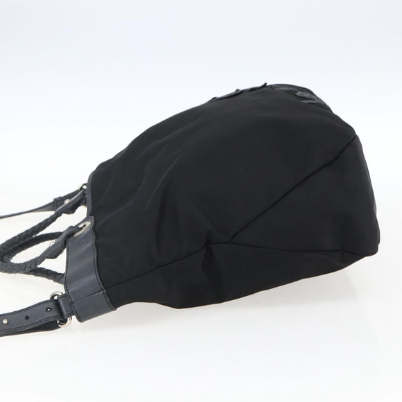 Salvatore Ferragamo Tote Bag Nylon 2way Black Gold Auth 170295