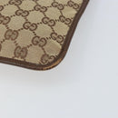 GUCCI GG Canvas Shoulder Bag Beige Silver 27639 Auth 170299-10